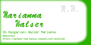 marianna walser business card